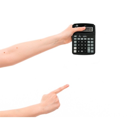 Calculadora liderpapel sobremesa xf39 12 digitos solar y pilas color negro 190x140x32 mm 40% reciclado