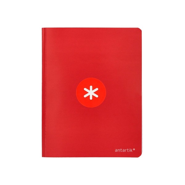 Libreta liderpapel antartik a5+ plus cosida 48 hojas 90g/m2 cuadro 5mm con margen 6 colores surtidos