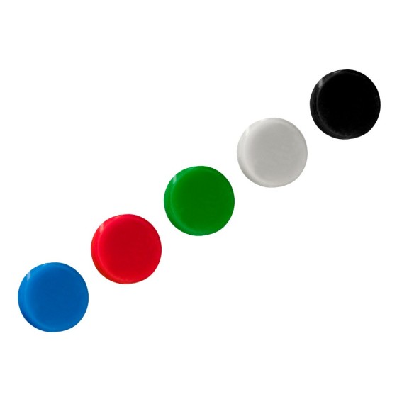 Imanes para sujecion liderpapel ecouse pp reciclado para pizarra magnetica 35 mm caja de 10