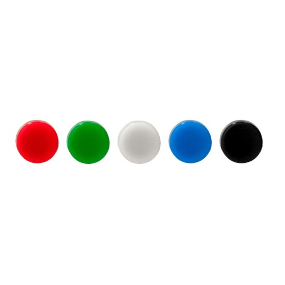Imanes para sujecion liderpapel ecouse pp reciclado para pizarra magnetica 25 mm caja de 10