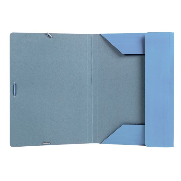 Carpeta liderpapel gomas folio 3 solapas carton plastificado colores pasteles surtidos