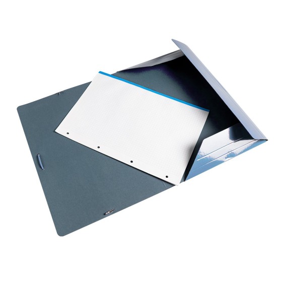 Carpeta liderpapel gomas folio 3 solapas carton plastificado colores pasteles surtidos