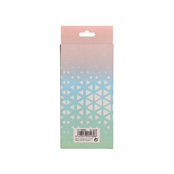 Boligrafo belius brela cuerpo hexagonal con clip colores pasteles caja de regalo con 3 boligrafos