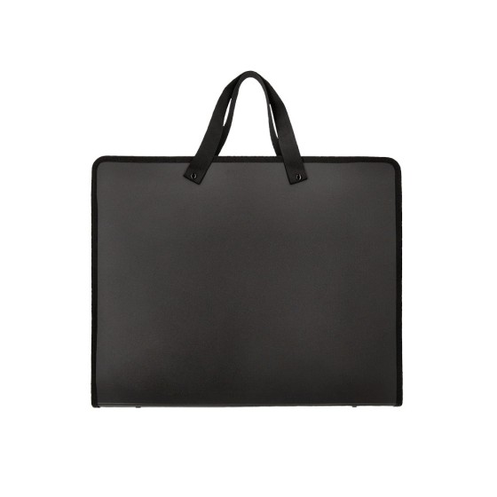 Carpeta liderpapel portadocumentos polipropileno a3 cierre de cremallera 2 bolsillos interiores con asa