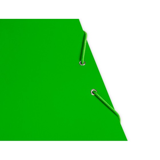 Carpeta liderpapel gomas folio 3 solapas carton plastificado color verde