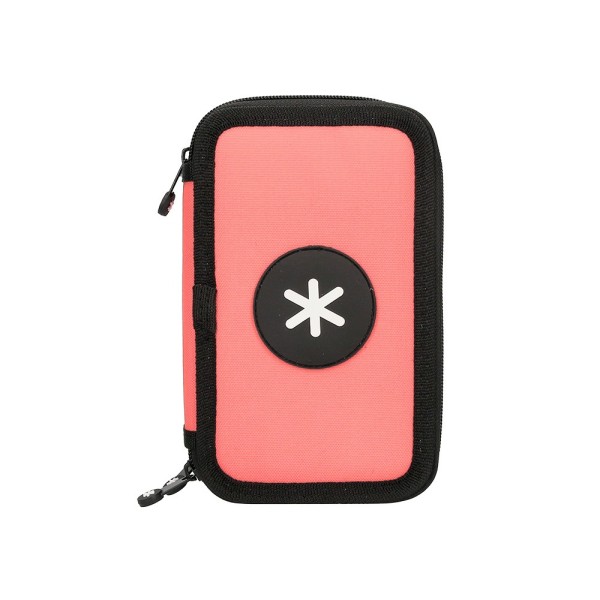 Plumier escolar antartik triple color coral 36 piezas