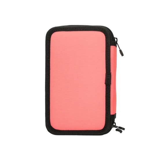 Plumier escolar antartik triple color coral 36 piezas