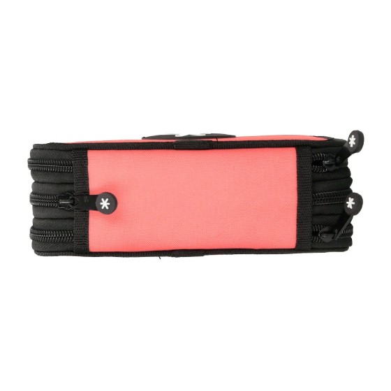 Plumier escolar antartik triple color coral 36 piezas