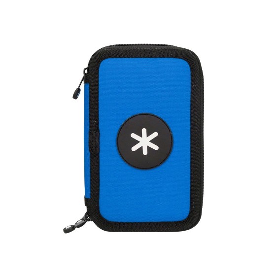 Plumier escolar antartik triple color azul 36 piezas