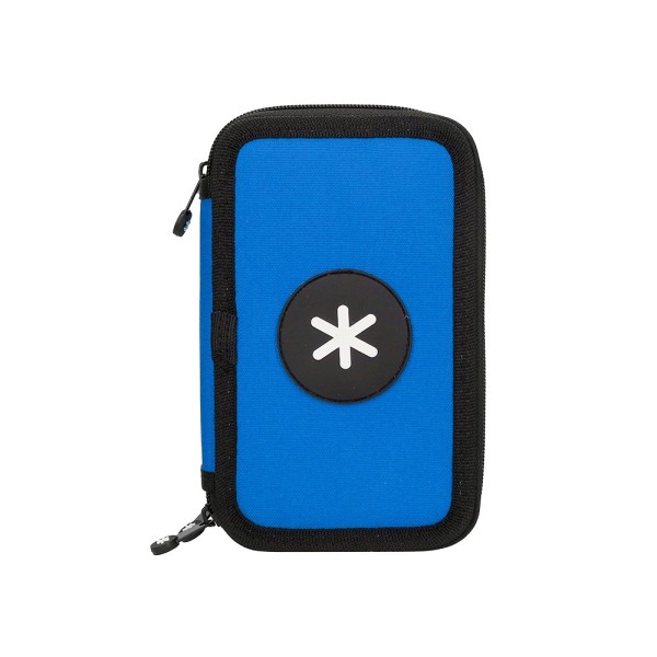 Plumier escolar antartik triple color azul 36 piezas