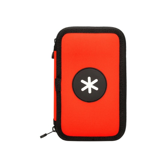 Plumier escolar antartik doble color rojo 28 piezas