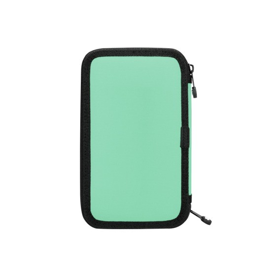 Plumier escolar antartik doble color menta 28 piezas