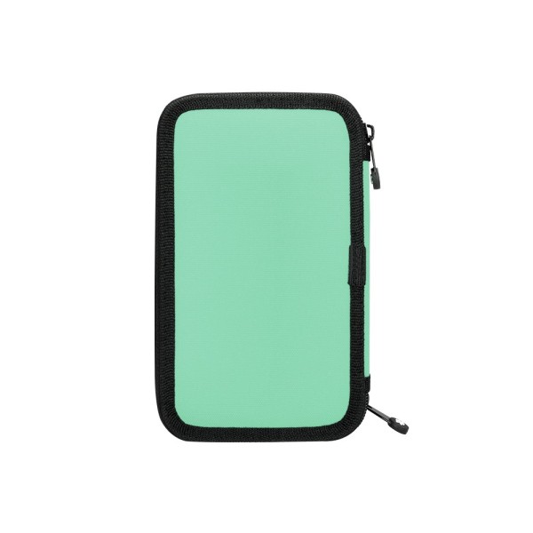 Plumier escolar antartik doble color menta 28 piezas