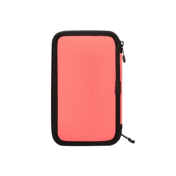 Plumier escolar antartik doble color coral 28 piezas