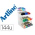 Rotulador artline supreme brush epfs pintura base de agua punta tipo pincel trazo fino expositor de 144