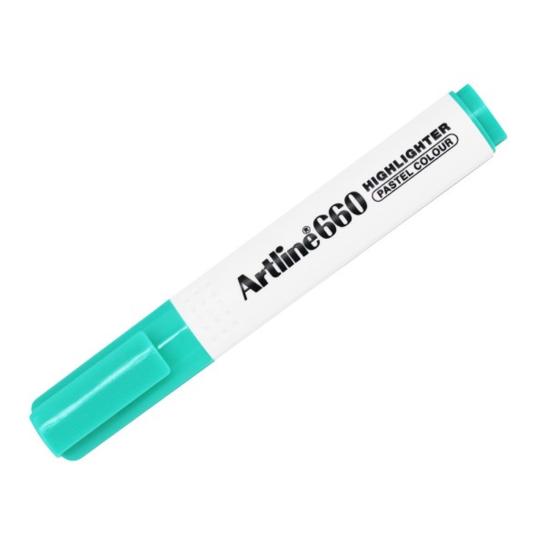 Rotulador artline fluorescente ek-660 verde pastel punta biselada