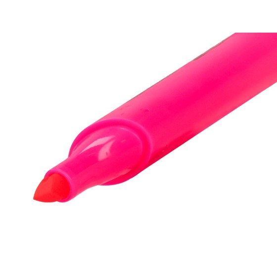 Rotulador greening fluorescente punta biselada rosa