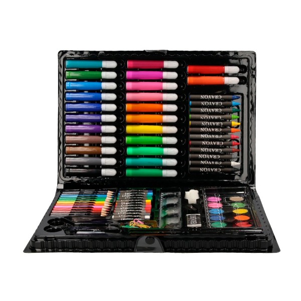 Estuche de pintura liderpapel plastico 86 piezas 34x23x3,2 cm