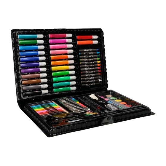 Estuche de pintura liderpapel plastico 86 piezas 34x23x3,2 cm