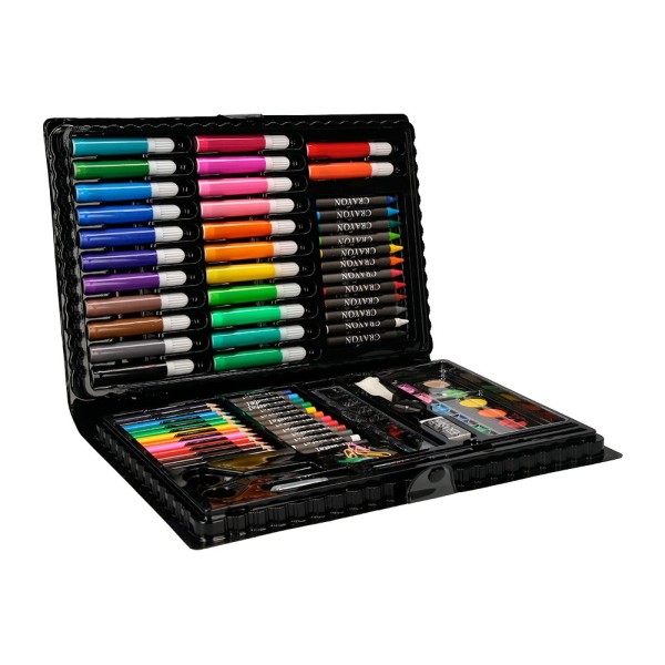 Estuche de pintura liderpapel plastico 86 piezas 34x23x3,2 cm