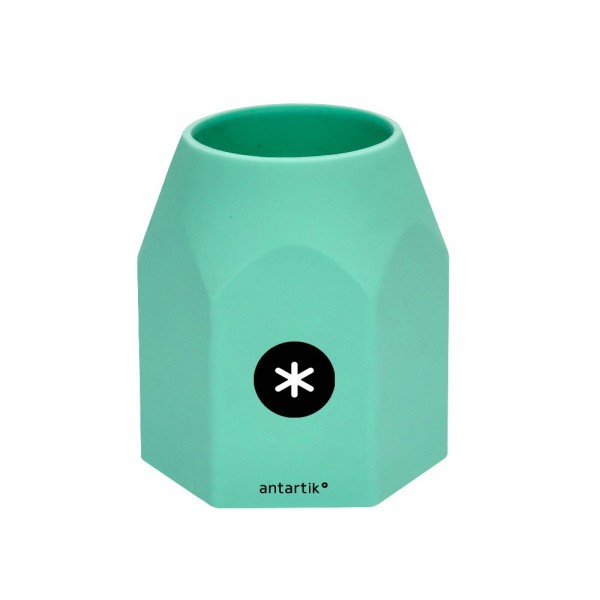 Cubilete portalapices antartik silicona hexagonal colores surtidos pastel celeste coral lavanda y menta