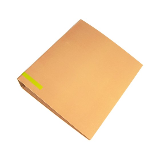 Archivador de palanca liderpapel a4 color system forrado sin rado lomo 80 mm melocoton compresor metalico