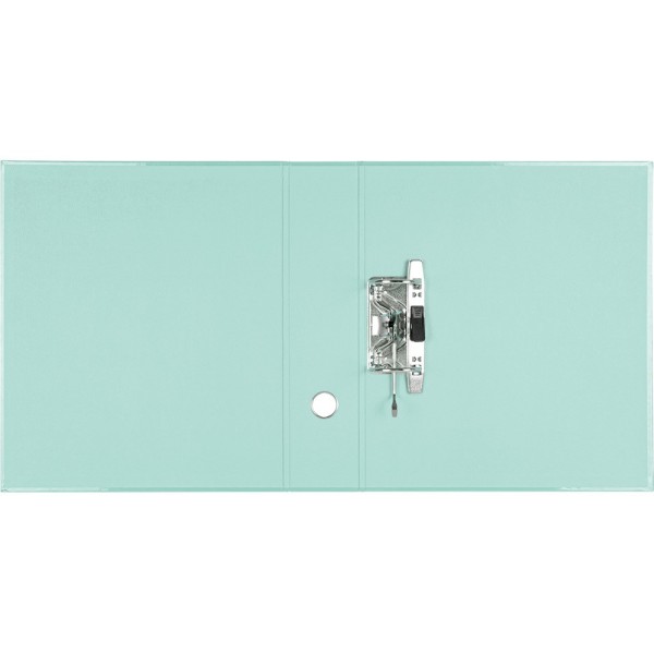 Archivador de palanca liderpapel a4 color system forrado sin rado lomo 80 mm menta compresor metalico