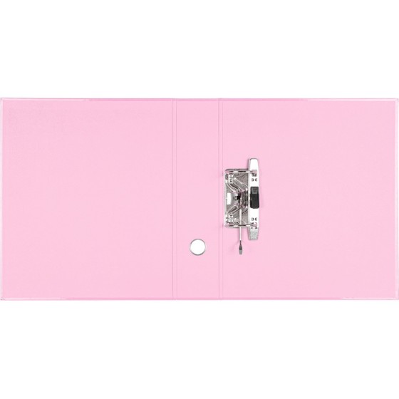 Archivador de palanca liderpapel a4 color system forrado sin rado lomo 80 mm rosa compresor metalico