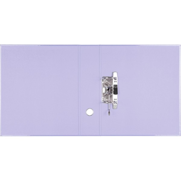 Archivador de palanca liderpapel a4 color system forrado sin rado lomo 80 mm lavanda compresor metalico