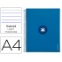 Cuaderno espiral liderpapel a4 micro antartik tapa forrada120h 100 gr horizontal 5 banda4 taladros color azul oscuro
