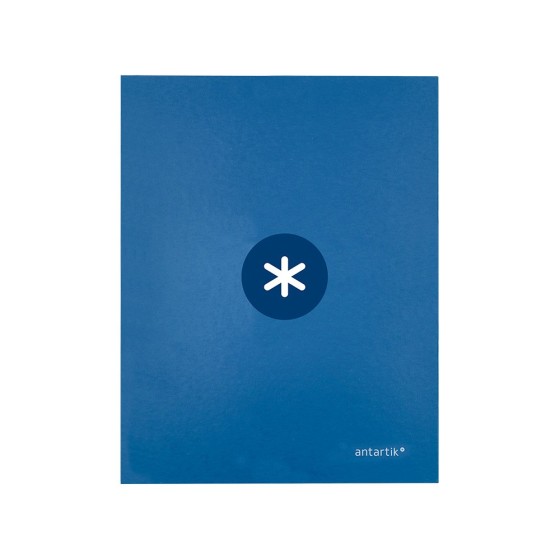 Carpeta 4 anillas 40 mm mixtas liderpapel antartik a4 forrada color azul marino
