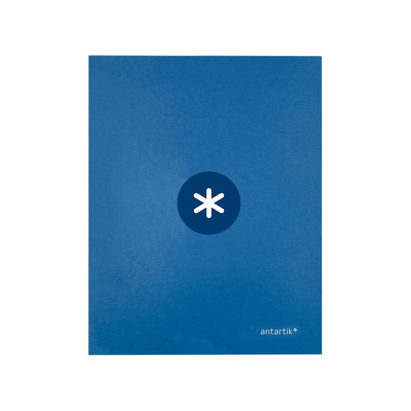 Carpeta 4 anillas 40 mm mixtas liderpapel antartik a4 forrada color azul marino