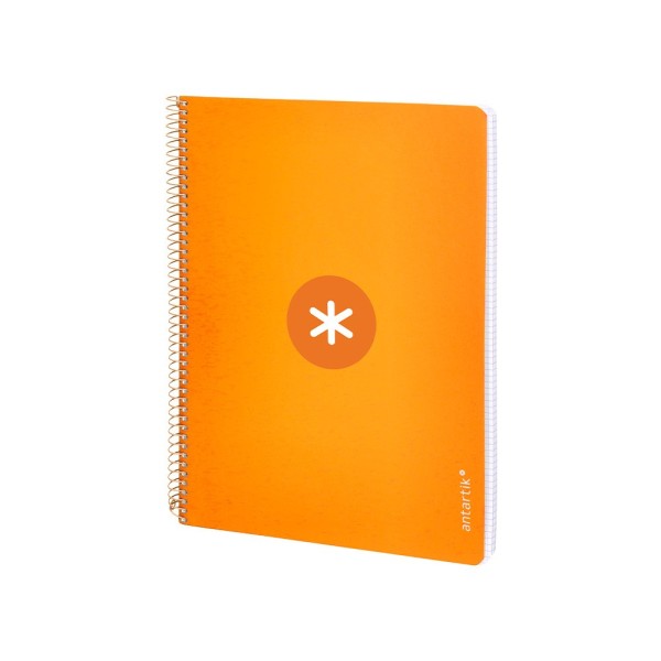 Cuaderno espiral liderpapel a4 micro antartik tapa dura 80h 100gr cuadro 5mm sin banda4 taladros color mostaza