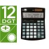 Calculadora liderpapel sobremesa xf27 12 digitos tasas solar y pilas color negro 155x115x25 mm