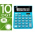 Calculadora liderpapel sobremesa xf21 10 digitos solar y pilas color azul 127x105x24 mm