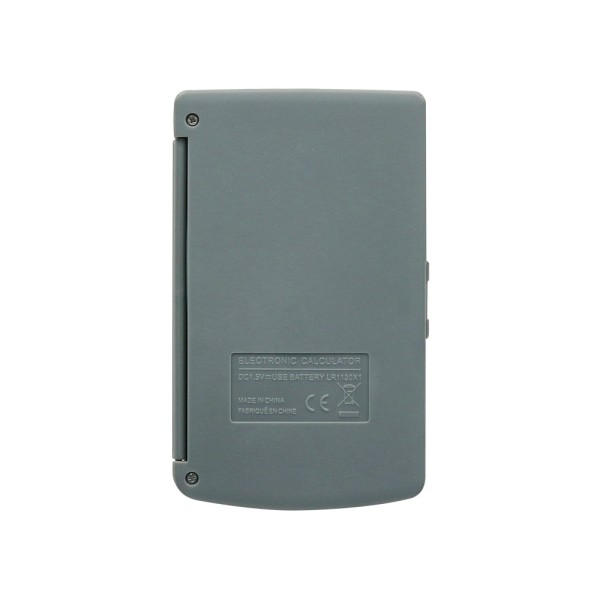 Calculadora liderpapel bolsillo xf15 10 digitos con tapa solar y pilas color gris 123x75x12 mm