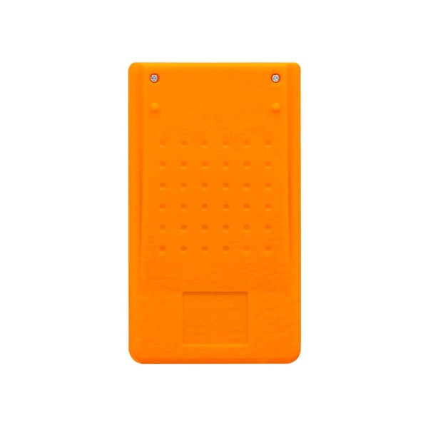 Calculadora liderpapel bolsillo xf10 8 digitos solar y pilas color naranja 115x65x8 mm