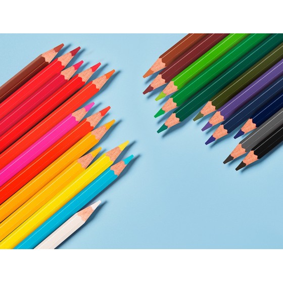 Lapices de colores acuarelables liderpapel caja de 24 colores surtidos