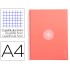 Cuaderno espiral liderpapel a4 micro antartik tapa forrada 80h 90 gr cuadro 5mm 1 banda 4 taladros rosa claro