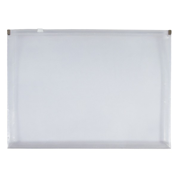 Carpeta dossier liderpapel a6 cierre de cremallera transparente