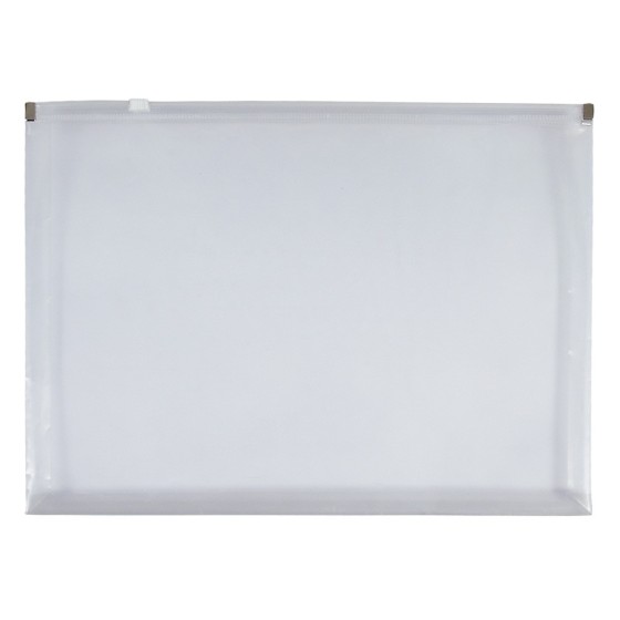 Carpeta dossier liderpapel a3 cierre de cremallera transparente