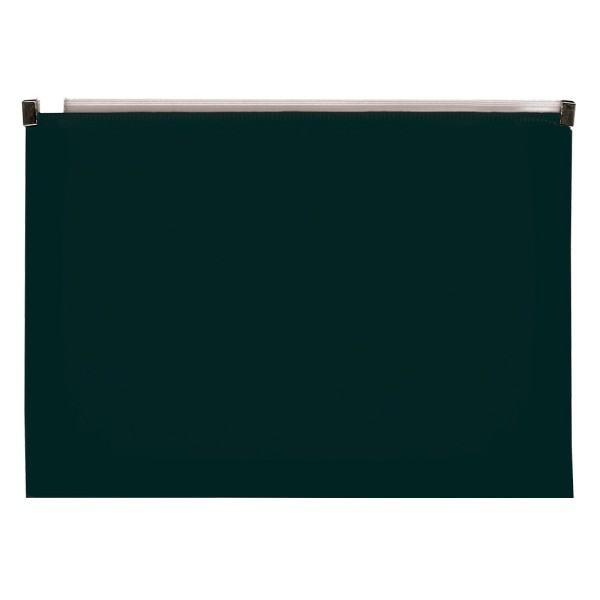 Carpeta dossier liderpapel a3 cierre de cremallera negro opaco