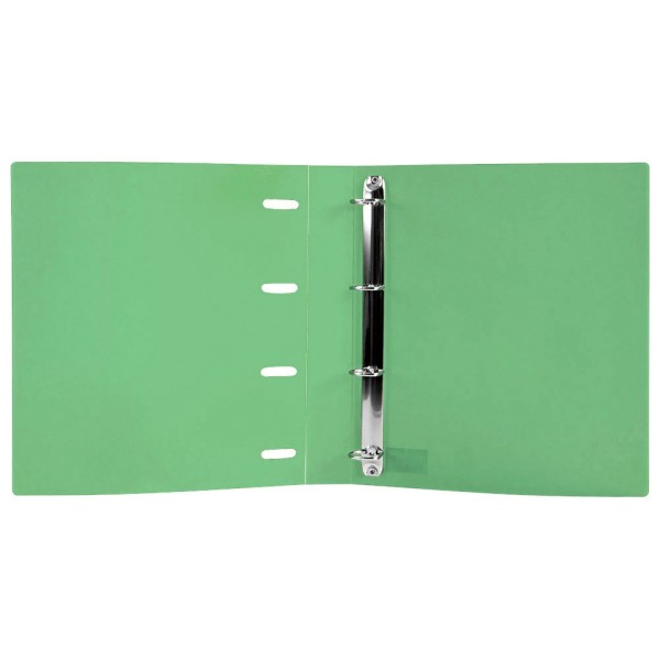 Carpeta con recambio liderpapel a4 cuadro 5mm 100 hojas 80g polipropileno 4 anillas 25mm color verde