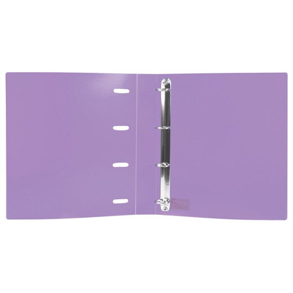 Carpeta con recambio liderpapel a4 cuadro 5mm 100 hojas 80g polipropileno 4 anillas mixtas 25mm lavanda