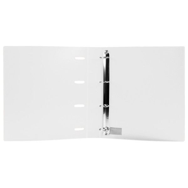 Carpeta con recambio liderpapel a4 cuadro 5mm 100 hojas 80g polipropileno 4 anillas mixtas 25mm transparente