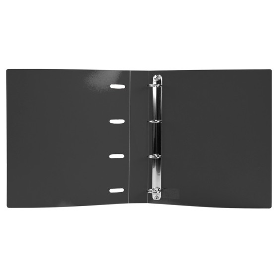Carpeta con recambio liderpapel a4 cuadro 5mm 100 hojas 80g polipropileno 4 anillas mixtas 25mm negro