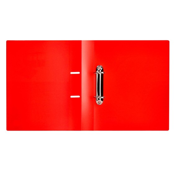 Carpeta liderpapel canguro 2 anillas 40 mm mixtas polipropileno din a4 rojo translicudo