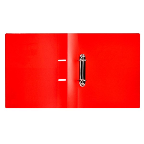 Carpeta liderpapel canguro 2 anillas 40 mm mixtas polipropileno din a4 rojo translicudo