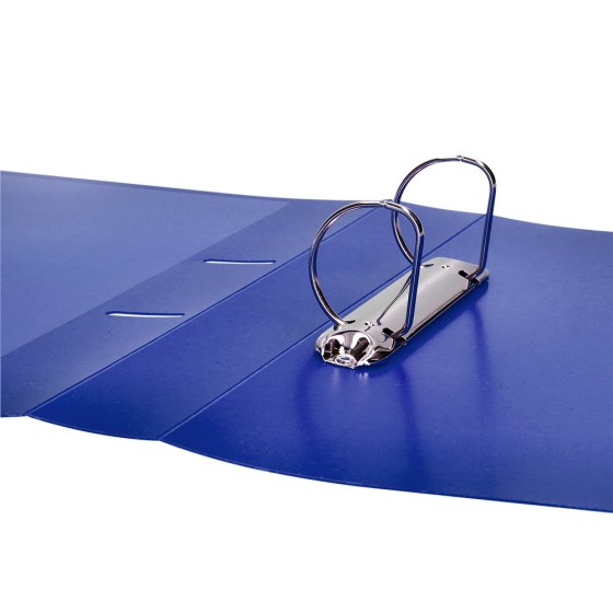 Carpeta liderpapel canguro 2 anillas 40 mm mixtas polipropileno din a4 azul translicudo