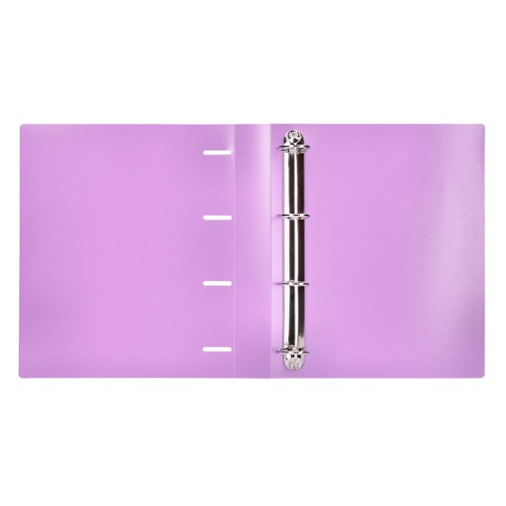 Carpeta liderpapel 4 anillas mixtas 40 mm polipropileno din a4 lavanda opaco